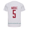 Camiseta de fútbol Dinamarca Joakim Maehle 5 Segunda Equipación Mundial 2022 - Hombre